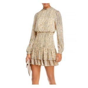 AQUA Smocked Mini Dress